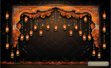 HANGING DIYA DIWALI - PRINTED BACKDROPS