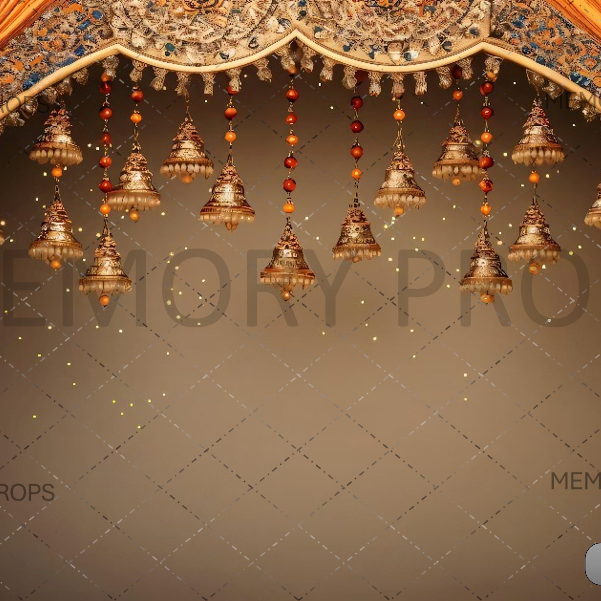 DIWALI DECORATIVE HANGING LIGHT - PRINTED BACKDROPS