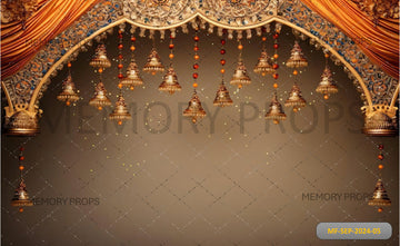 DIWALI DECORATIVE HANGING LIGHT - PRINTED BACKDROPS