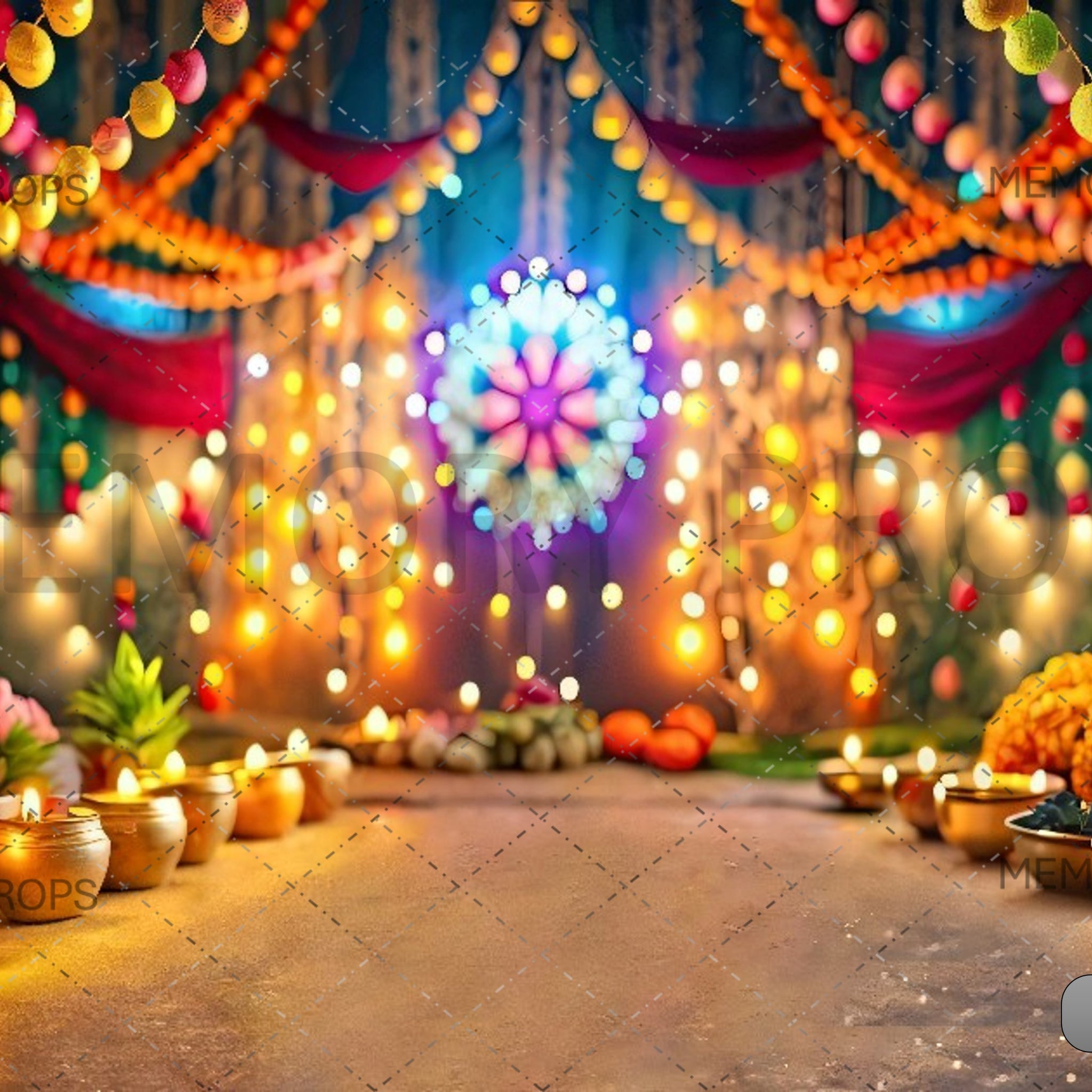 DIWALI NIGHT  - PRINTED BACKDROPS