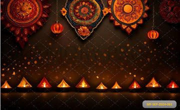 FESTIVAL THEME WALL HANGINGS DIWALI - PRINTED BACKDROPS