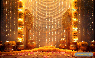 FLORAL DEEPAVALI - PRINTED BACKDROPS