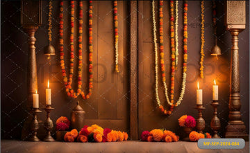 DIWALI FLOWER HANGINGS- PRINTED BACKDROPS