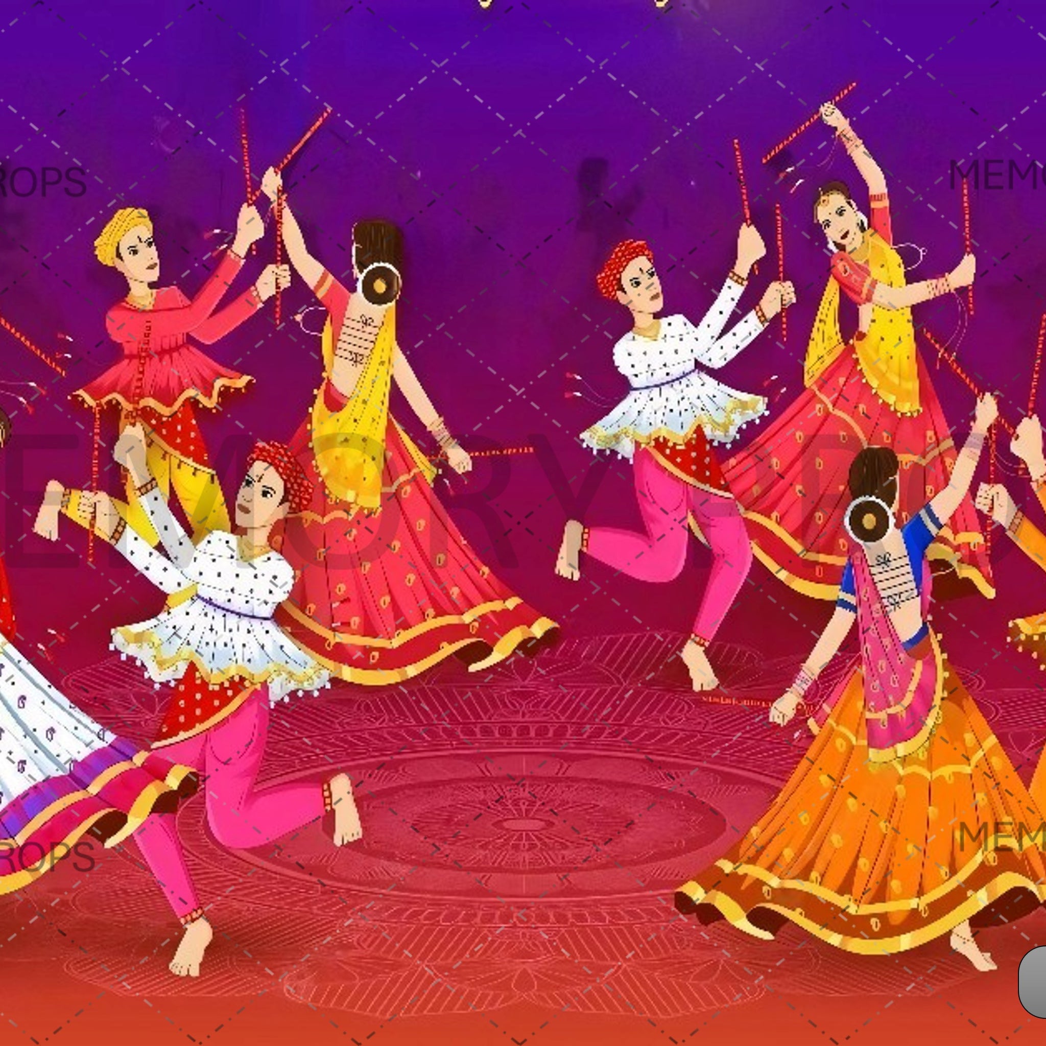 MAA SHAKTI UTSAV - PRINTED BACKDROPS