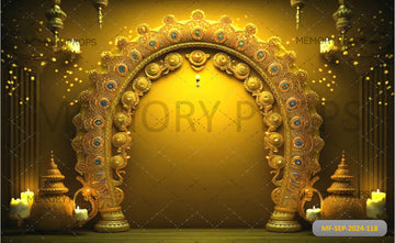 DIWALI GOLDEN DECORATION - PRINTED BACKDROPS