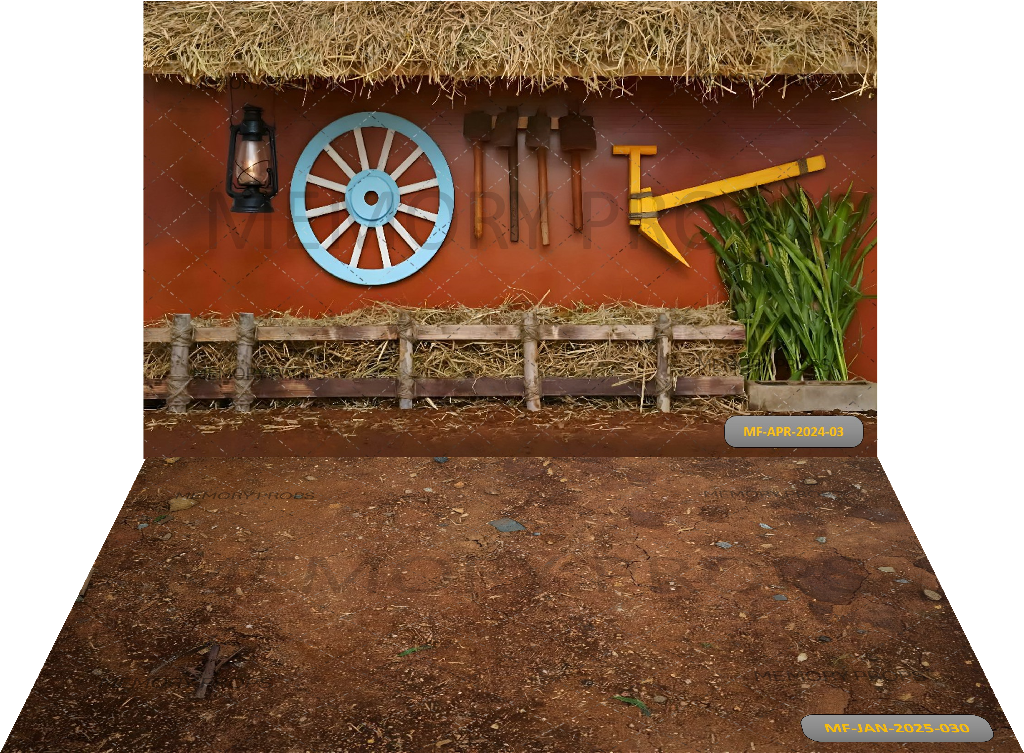 TRADITIONAL VILLAGE HOUSE + SOIL TEXTURE BACKDROPS