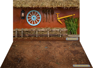 TRADITIONAL VILLAGE HOUSE + SOIL TEXTURE BACKDROPS