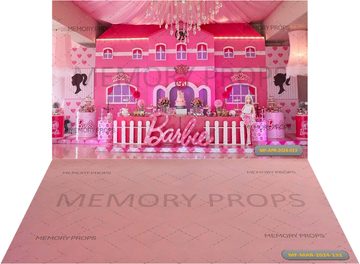 BARBIE BIRTHDAY THEME + LITE PINK TEXTURE BACKDROPS