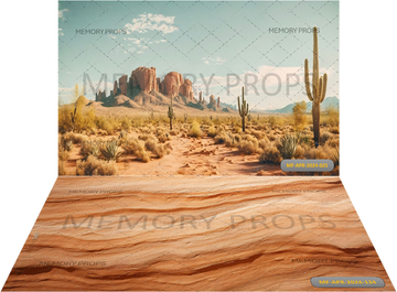 ARIZONA DESERT LANDSCAPE  + GENERATED VERSATILE   BACKDROPS