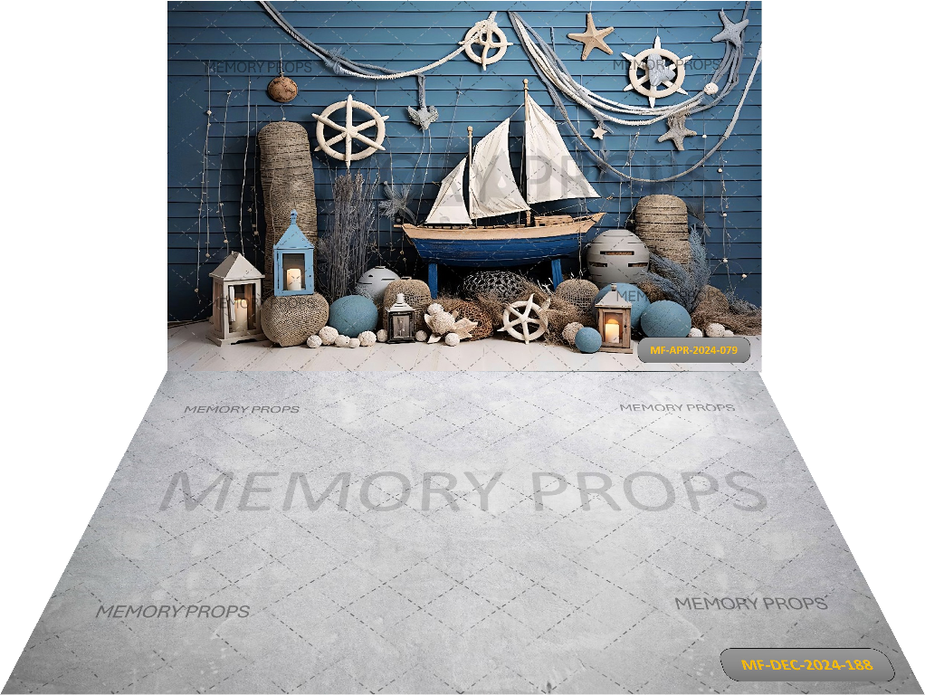 AVEZZANO SUMMER BOAT THEME + GREY TEXTURE BACKDROPS