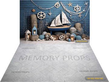 AVEZZANO SUMMER BOAT THEME + GREY TEXTURE BACKDROPS