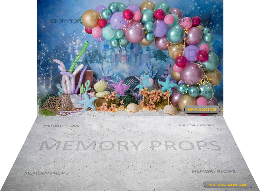 BIRTHDAY PARTYB THEME + GREY TEXTURE BACKDROPS