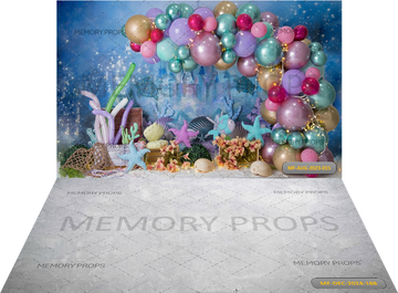 BIRTHDAY PARTYB THEME + GREY TEXTURE BACKDROPS