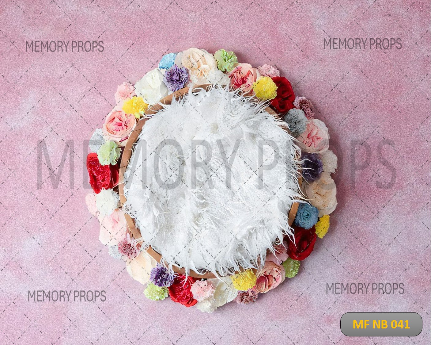 FLORAL TREASURE BASKET- NEW BORN BACKDROPS