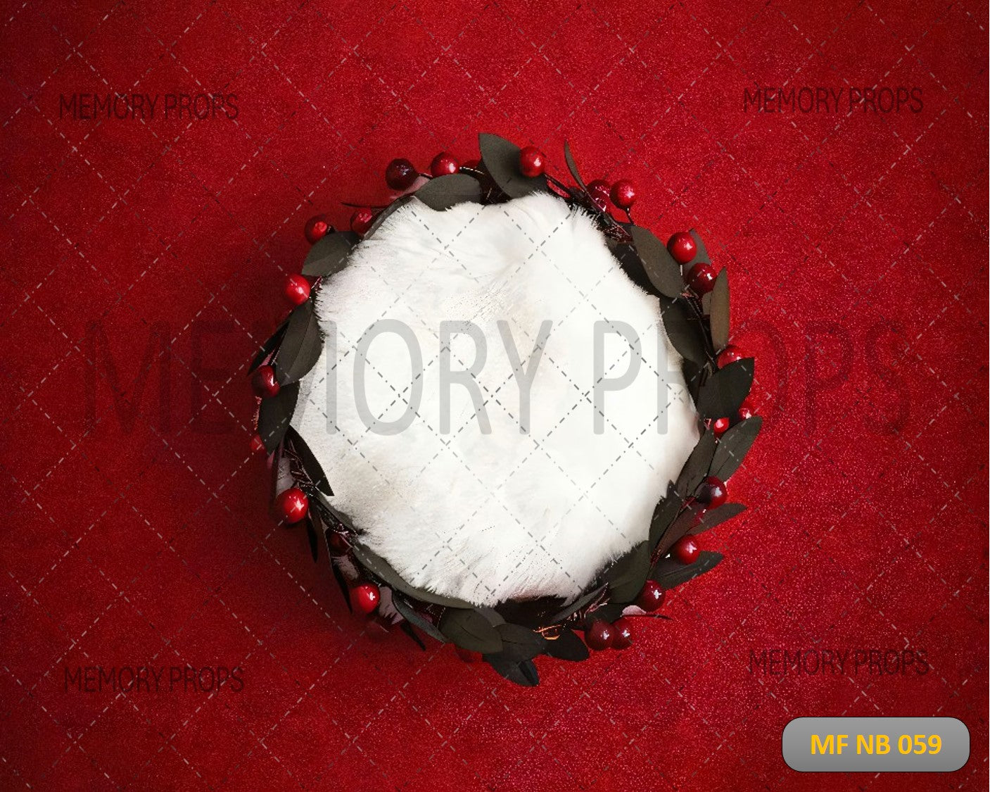 RED BERRY BASKET - NEW BORN BACKDROPS