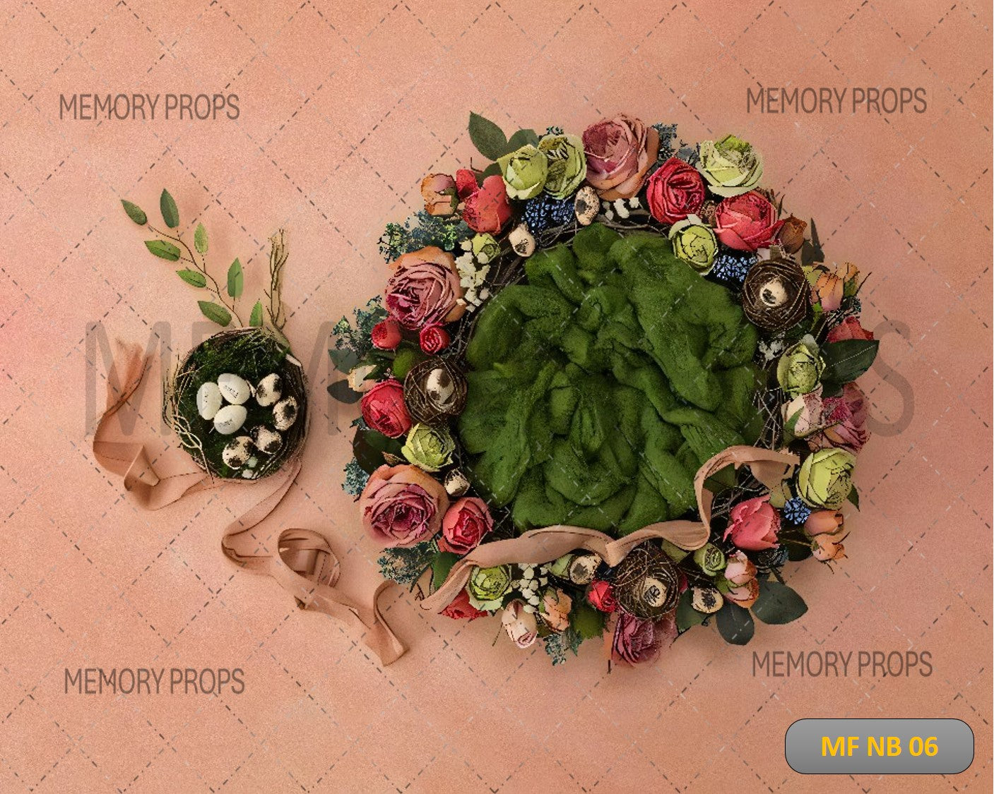 GREEN HEAVEN BASKET - PRINTED BACKDROPS