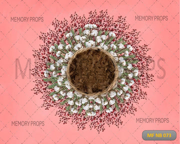 BEAUTY COTTON FLOWER - NEW BORN BACKDROPS